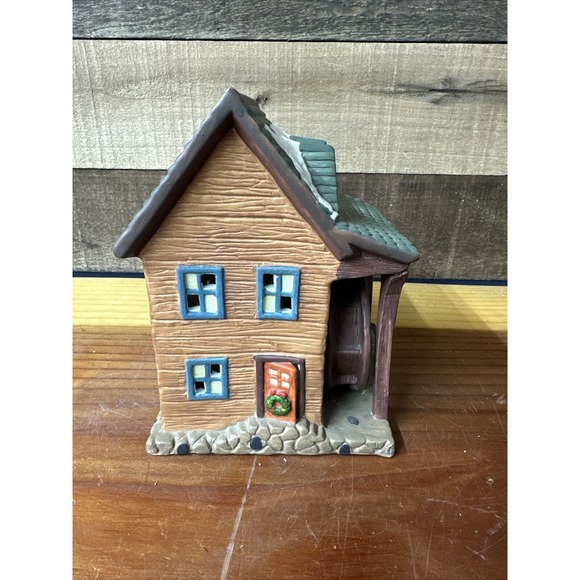 Dickens Keepsake Village Series Carpenter Wood Sawing Plant Lighted 1994 - Picture 5 of 6